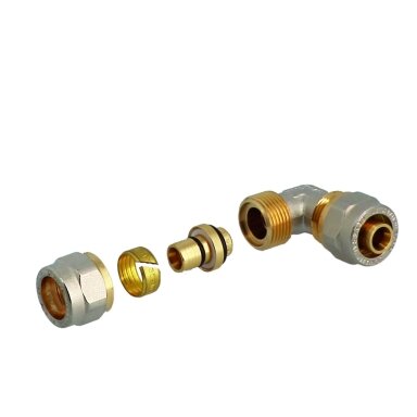 Užveržiama alkūnė General Fittings, 16x16 mm