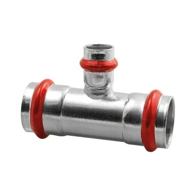 Plieninis presuojamas redukuotas trišakis Eurotubi C-Stahl 35x15x35 mm