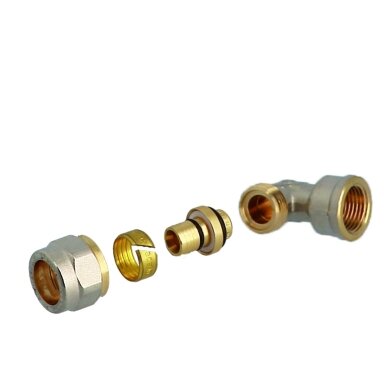Užveržiama alkūnė General Fittings, 20x1/2" VS