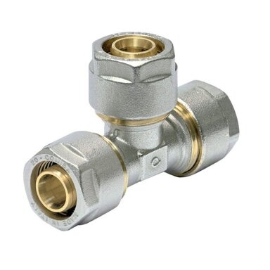 Užveržiamas trišakis General Fittings, 16x16x16 mm