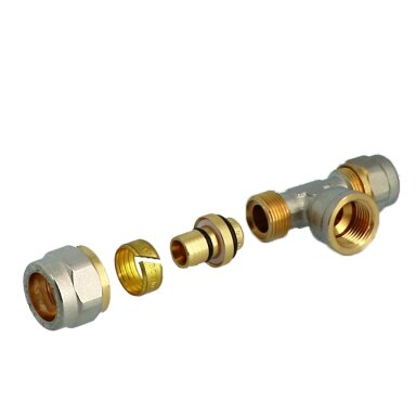 Užveržiamas trišakis General Fittings, 16x1/2"x16 VS