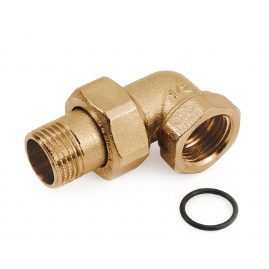 Žalvarinė ardoma jungtis kampinė Dn 11/4", General Fittings
