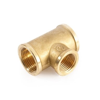 Žalvarinis trišakis Dn 1"x1/2"x1", General Fittings
